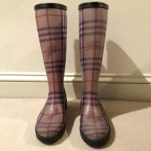 Burberry rain boots